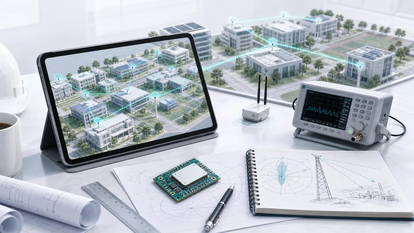 Wi-Fi HaLow 远距离覆盖拓扑图